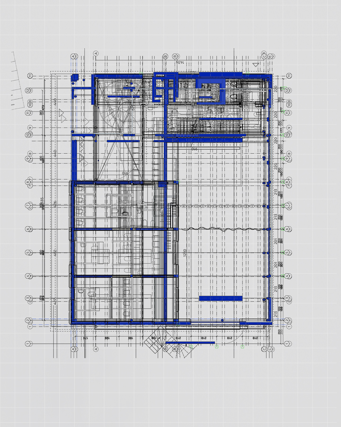 La maison bleue — plan d'exécution
