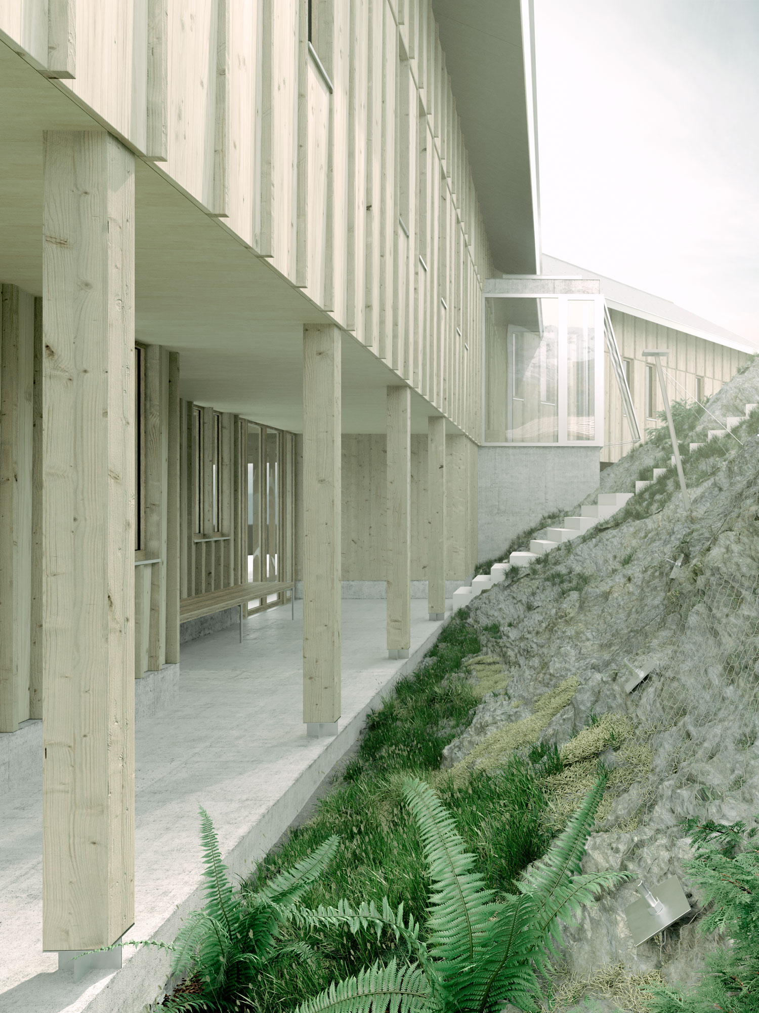 Roquebrune — vue façade